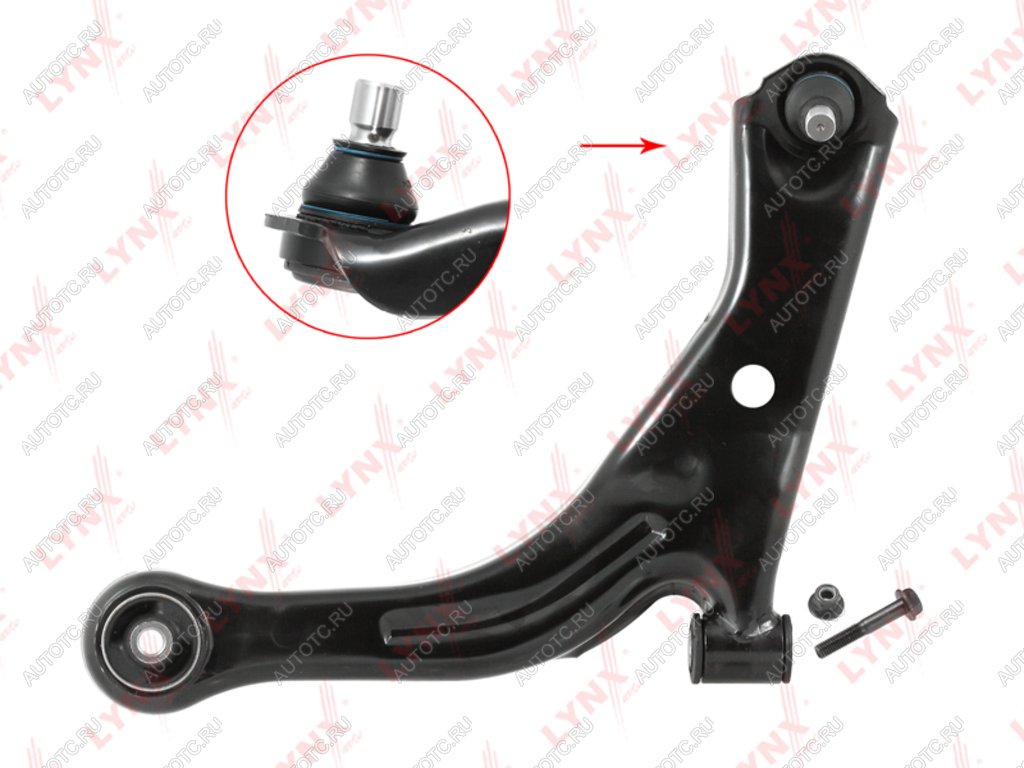 7 199 р. Рычаг подвески FORD Maverick (01-08) MAZDA Tribute (00-08) передней левый LYNX  с доставкой в г. Кемерово