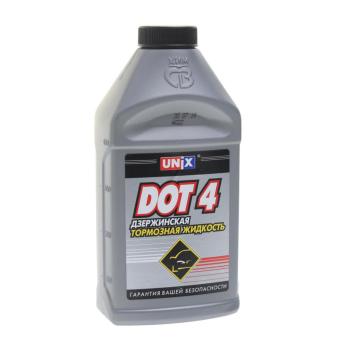 152 р. Жидкость тормозная DOT-4 0.455кг UNIX  с доставкой в г. Кемерово. Увеличить фотографию 1