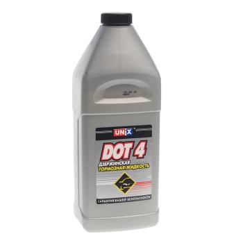 296 р. Жидкость тормозная DOT-4 0.91кг UNIX  с доставкой в г. Кемерово. Увеличить фотографию 1