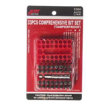 1 489 р. Набор бит 14" TORX, HEX, SPANNER с магнитным держателем 33 предмета в боксе JTC  с доставкой в г. Кемерово. Увеличить фотографию 1