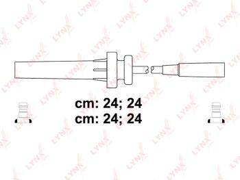 2 189 р. Провод высоковольтный CHRYSLER Sebring (01-07) комплект LYNX  с доставкой в г. Кемерово. Увеличить фотографию 2