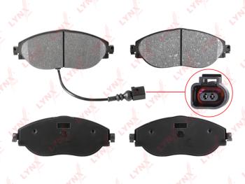 3 199 р. Колодки тормозные VW Golf (17-),Tiguan (16-) AUDI Q3 (17-) передние (4шт.) LYNX  с доставкой в г. Кемерово. Увеличить фотографию 2