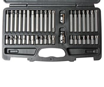 4 069 р. Набор бит 12" 38" SPLINE, TORX, HEX с держателем 40 предметов в кейсе JTC  с доставкой в г. Кемерово. Увеличить фотографию 2