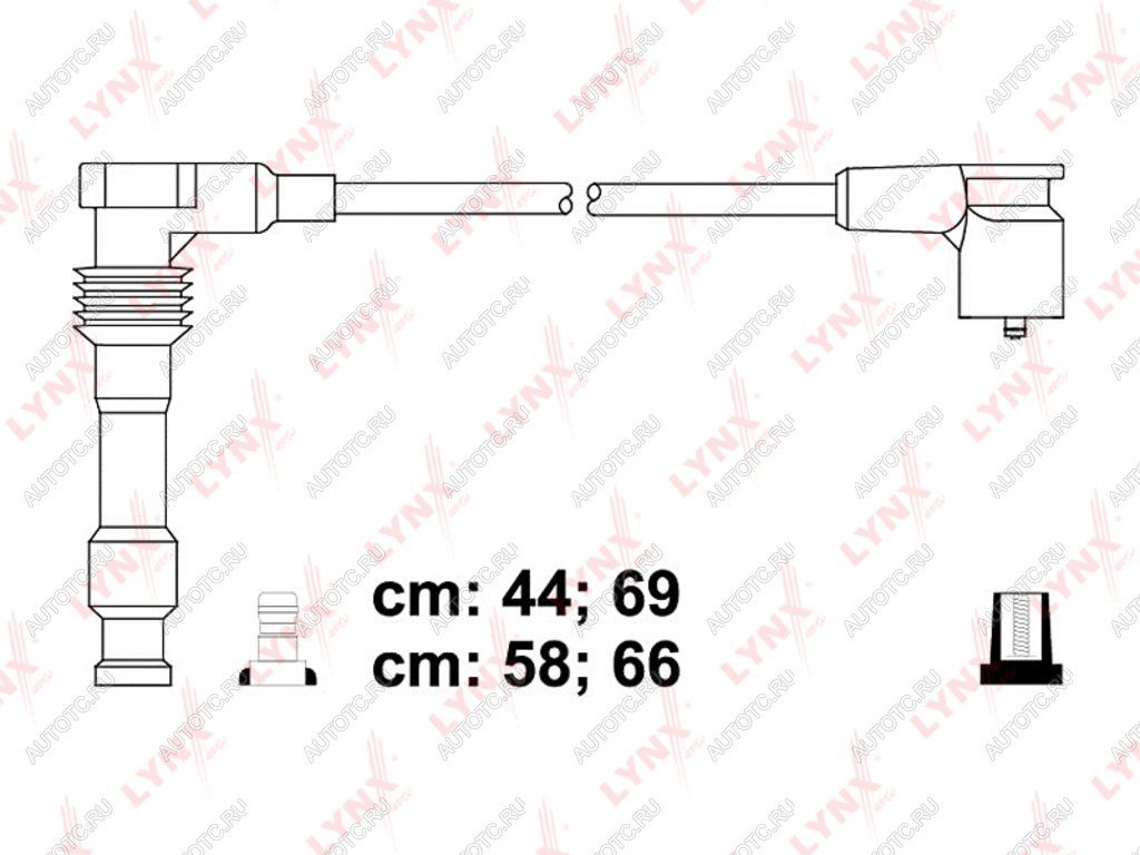 2 479 р. Провод высоковольтный OPEL Astra F (96-05),Vectra B (95-02) (1.4) комплект LYNX  с доставкой в г. Кемерово