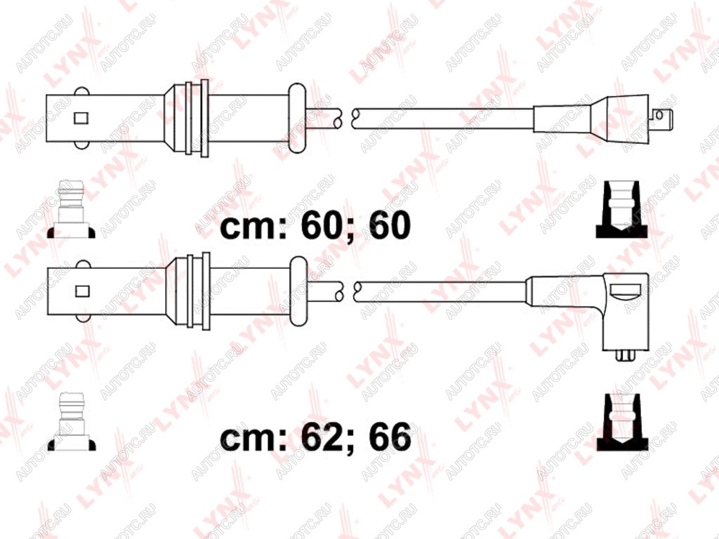 1 469 р. Провод высоковольтный SUBARU Forester (96-98),Impreza (94-96) комплект LYNX  с доставкой в г. Кемерово