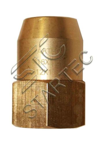 849 р. Соединитель трубки ПВХ,полиамид d=15x1.5мм (внутренняя резьба) М16х1.5 латунь STARTEC  с доставкой в г. Кемерово. Увеличить фотографию 1