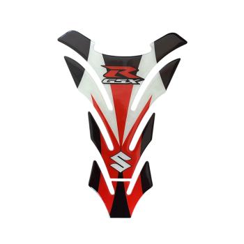 1 439 р. Наклейка на бак для мотоцикла Suzuki GSX-R Бело-Красно-Черная   с доставкой в г. Кемерово. Увеличить фотографию 1