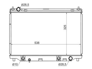 Радиатор основной для MAZDA Demio 02-07, Mazda2 02-07, Verisa 04-15