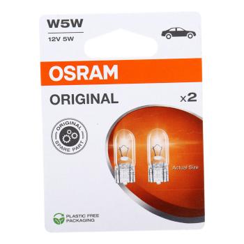 138 р. Лампа 12V W5W T10W W2.1x9.5d блистер (2шт.) OSRAM  с доставкой в г. Кемерово. Увеличить фотографию 1