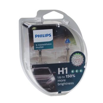 2 299 р. Лампа 12V H1 55W P14.5s +150% бокс (2шт.) X-Treme Vision Pro 150 PHILIPS  с доставкой в г. Кемерово. Увеличить фотографию 1