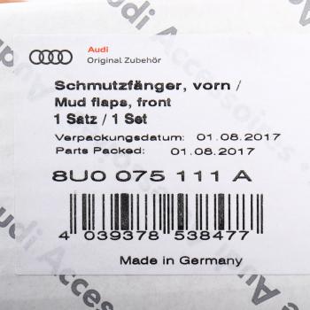 1 049 р. Брызговик AUDI Q3 (11-) передний комплект (2шт.) OE  с доставкой в г. Кемерово. Увеличить фотографию 4