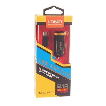 339 р. Устройство зарядное в прикуриватель 2USB 12-24V 2.1A кабель micro-USB LDNIO  с доставкой в г. Кемерово. Увеличить фотографию 1
