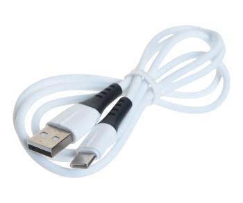 149 р. Кабель USB Type C 3A 1м белый HOCO  с доставкой в г. Кемерово. Увеличить фотографию 1