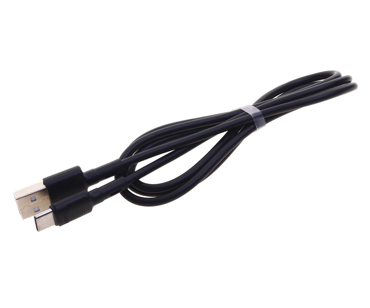 90 р. Кабель USB Type C 2.4A 1м черный HOCO  с доставкой в г. Кемерово