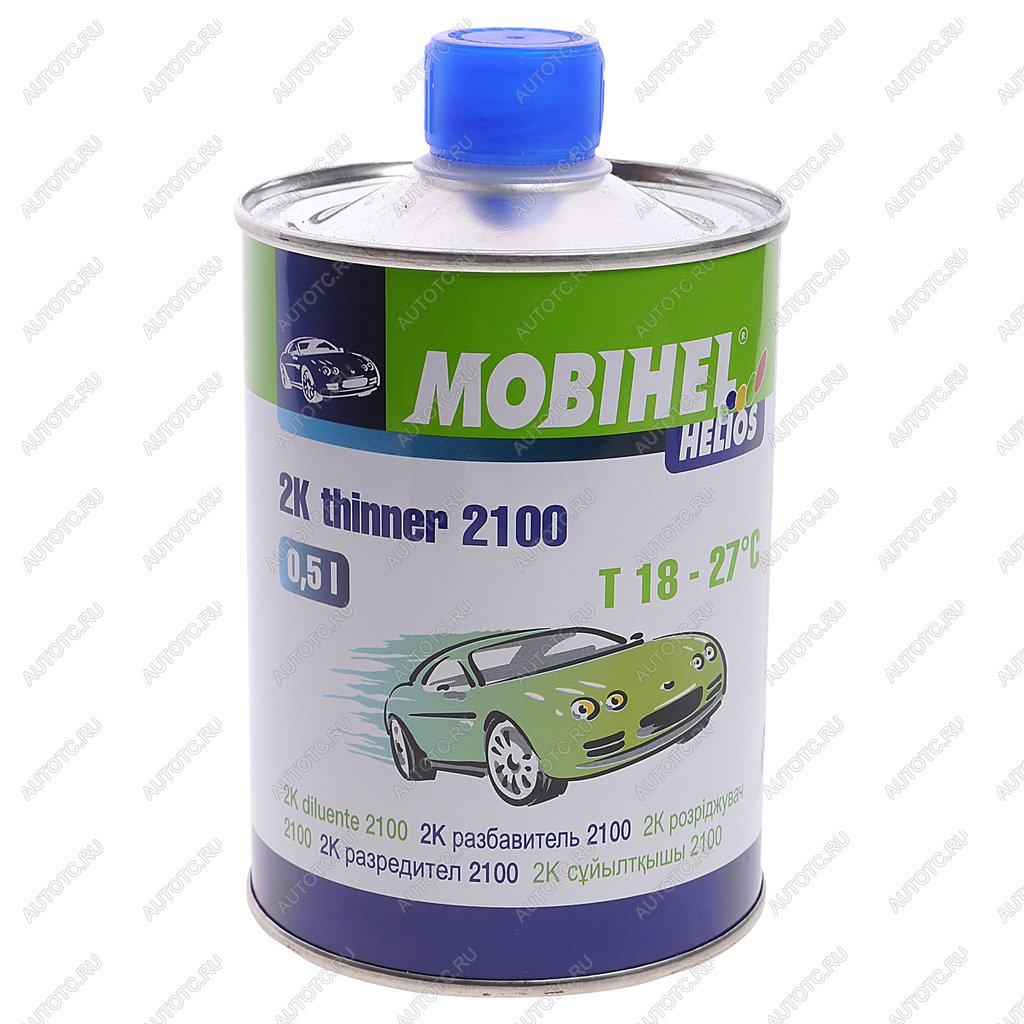 979 р. Растворитель для лака 2К 2100 500мл Helios MOBIHEL  с доставкой в г. Кемерово