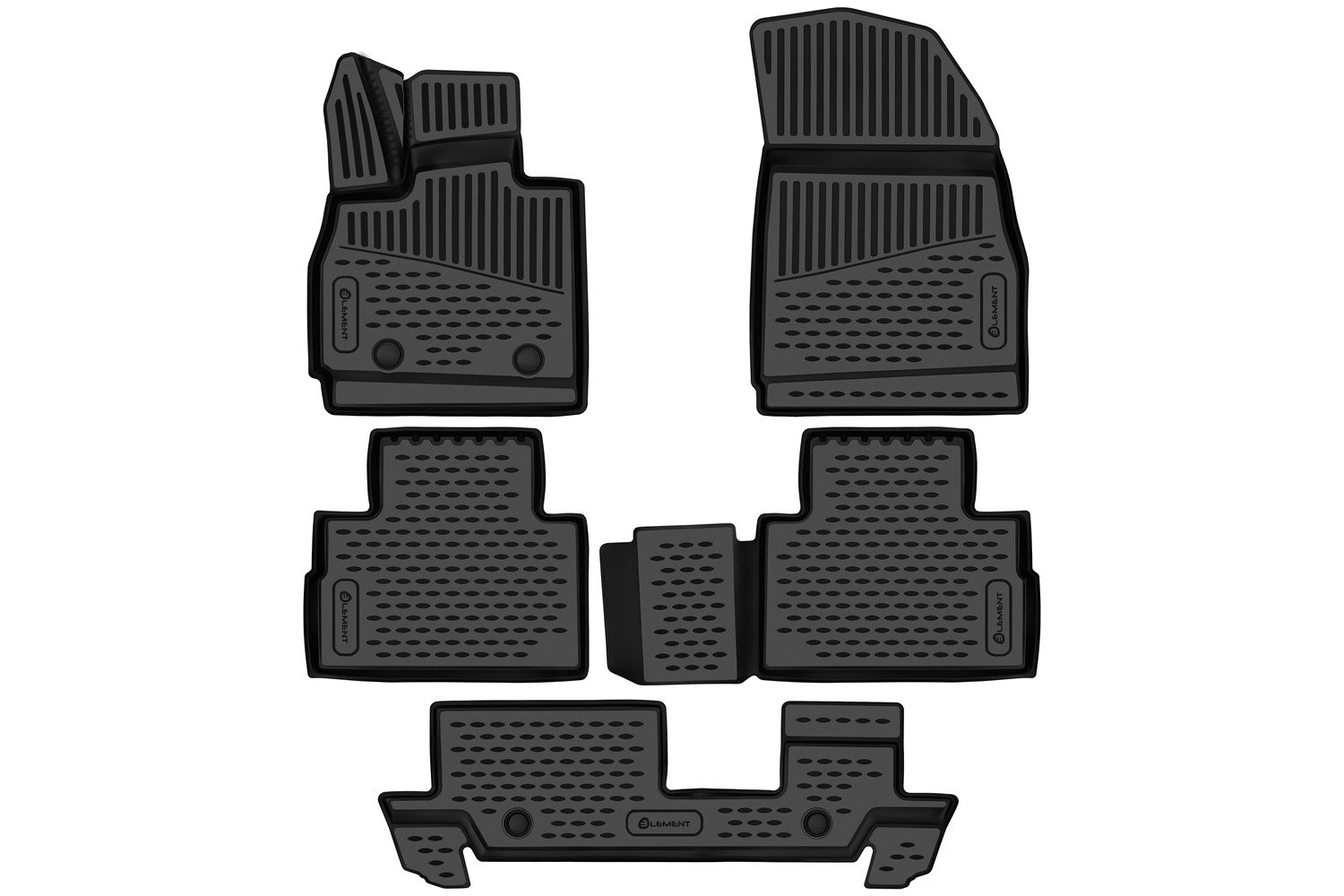 3 399 р. Коврики 3D в салон подходят для CHERY Tiggo 9 (I) 2024 - 5шт. (полиуретан)  Черри  Черри Тигго 9 CHERY   с доставкой в г. Кемерово