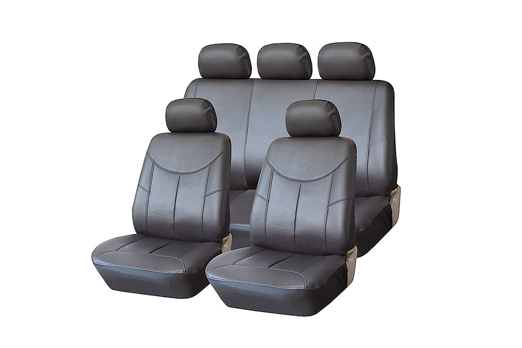 3 399 р. Авточехлы универсальные экокожа серые Style KRAFT  с доставкой в г. Кемерово