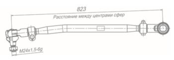 13 399 р. Тяга рулевая УРАЛ-4320,4420,5557 продольная в сборе ROSTAR  с доставкой в г. Кемерово. Увеличить фотографию 2