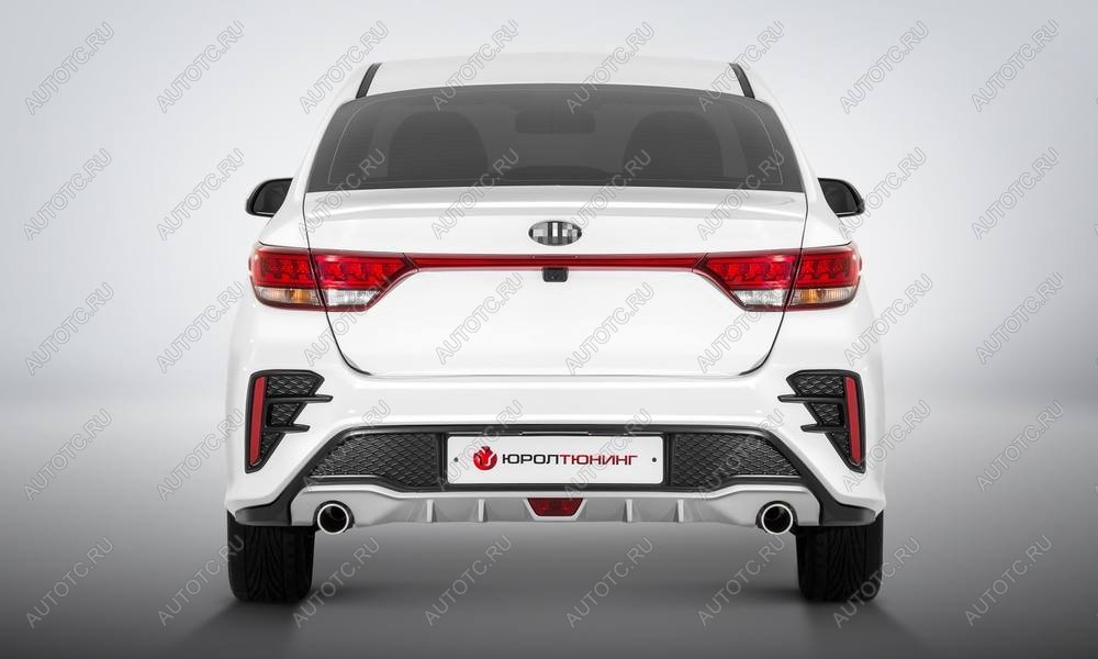18 199 р. KIA RIO 4 бампер задний  "РОТОР" под раздвоенный глуш.  с п-к.с 20 года с п-к. по настоящее время  с доставкой в г. Кемерово