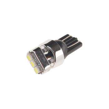 24 р. Лампа светодиодная 12V W5W T10 W2.1x9.5d 6000K 3 LED MEGAPOWER  с доставкой в г. Кемерово. Увеличить фотографию 1