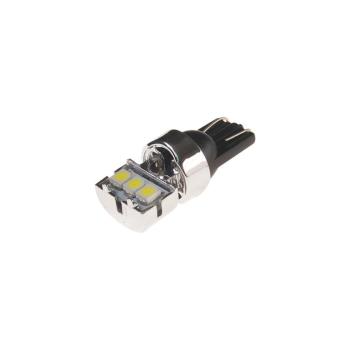 24 р. Лампа светодиодная 12V W5W T10 W2.1x9.5d 6000K 3 LED MEGAPOWER  с доставкой в г. Кемерово. Увеличить фотографию 1