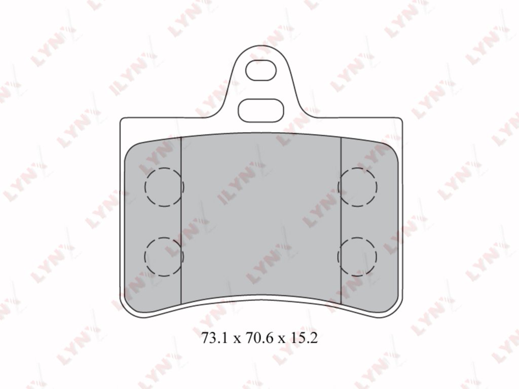 1 559 р. Колодки тормозные CITROEN C5 (01-) задние (4шт.) LYNX  с доставкой в г. Кемерово