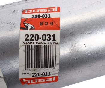 6 649 р. Глушитель VW Polo (14-) средняя часть BOSAL  с доставкой в г. Кемерово. Увеличить фотографию 3
