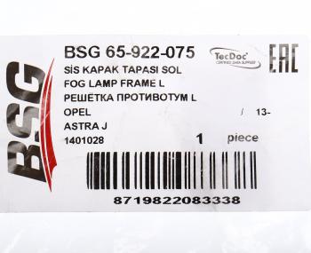 319 р. Заглушка OPEL Astra бампера переднего левая нижняя BSG  с доставкой в г. Кемерово. Увеличить фотографию 3