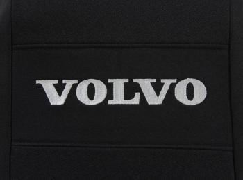 2 499 р. Авточехлы VOLVO FH 12 жаккард с ремнями черные комплект АВТОРЕАЛ  с доставкой в г. Кемерово. Увеличить фотографию 2