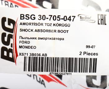 296 р. Пыльник амортизатора FORD Mondeo (96-00) переднего (1шт.) BSG  с доставкой в г. Кемерово. Увеличить фотографию 3