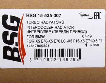 10 699 р. Интеркулер BMW X5 (E70) BSG  с доставкой в г. Кемерово. Увеличить фотографию 5