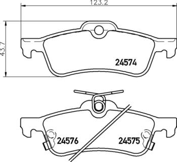 1 049 р. Колодки тормозные TOYOTA Yaris (06-) задние (4шт.) MINTEX  с доставкой в г. Кемерово. Увеличить фотографию 1