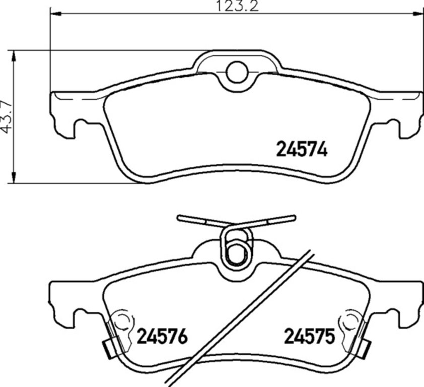1 049 р. Колодки тормозные TOYOTA Yaris (06-) задние (4шт.) MINTEX  с доставкой в г. Кемерово