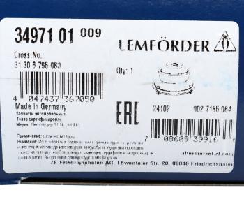 2 499 р. Опора амортизатора BMW 5 (F10) переднего леваяправая LEMFORDER  с доставкой в г. Кемерово. Увеличить фотографию 5