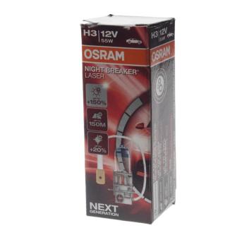 1 079 р. Лампа 12V H3 55W PK22s +150% 3400K Night Breaker Laser OSRAM  с доставкой в г. Кемерово. Увеличить фотографию 2