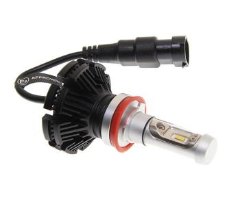 2 899 р. Лампа светодиодная 1224V H11 PGJ19-2 6200K 6 светодиодов блистер (2шт.) MEGAPOWER  с доставкой в г. Кемерово. Увеличить фотографию 2