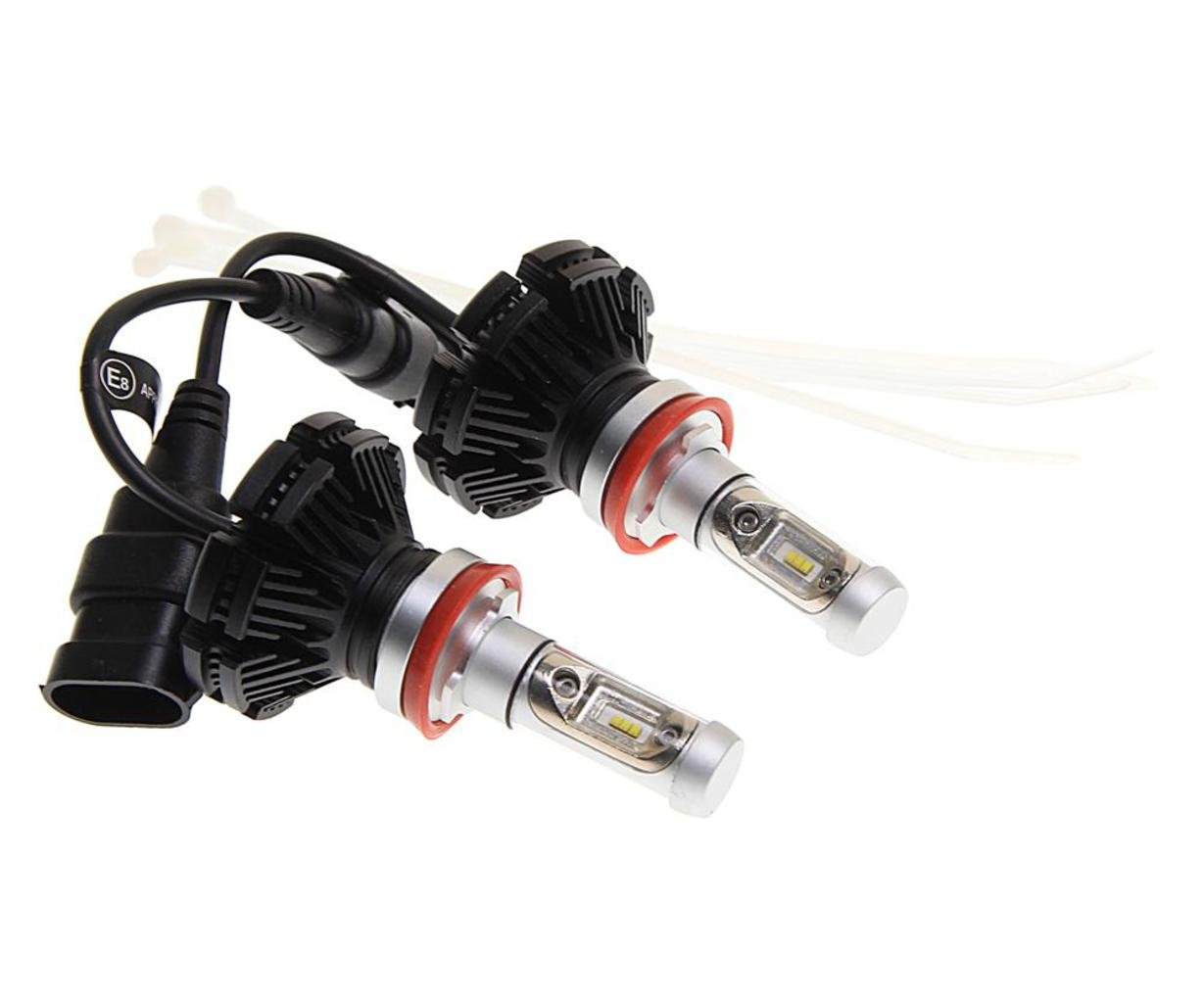 2 899 р. Лампа светодиодная 1224V H11 PGJ19-2 6200K 6 светодиодов блистер (2шт.) MEGAPOWER  с доставкой в г. Кемерово