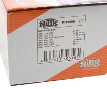 3 399 р. Колодки тормозные MITSUBISHI Pajero Sport,Montero Sport (08-),L200 (06-) передние (4шт.) NIBK  с доставкой в г. Кемерово. Увеличить фотографию 4