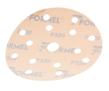 32 р. Круг абразивный на липучке Р320 d=150 15 отверстий FORMEL  с доставкой в г. Кемерово. Увеличить фотографию 2