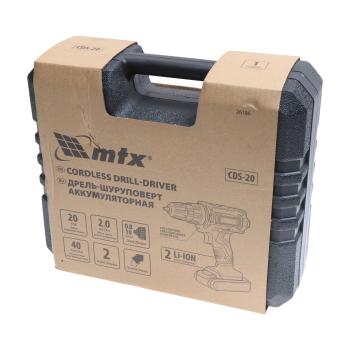 3 899 р. Дрель-шуруповерт аккумуляторный 20.0В 2.0Ач (2АКБ Li-Ion,кейс) MTX  с доставкой в г. Кемерово. Увеличить фотографию 7
