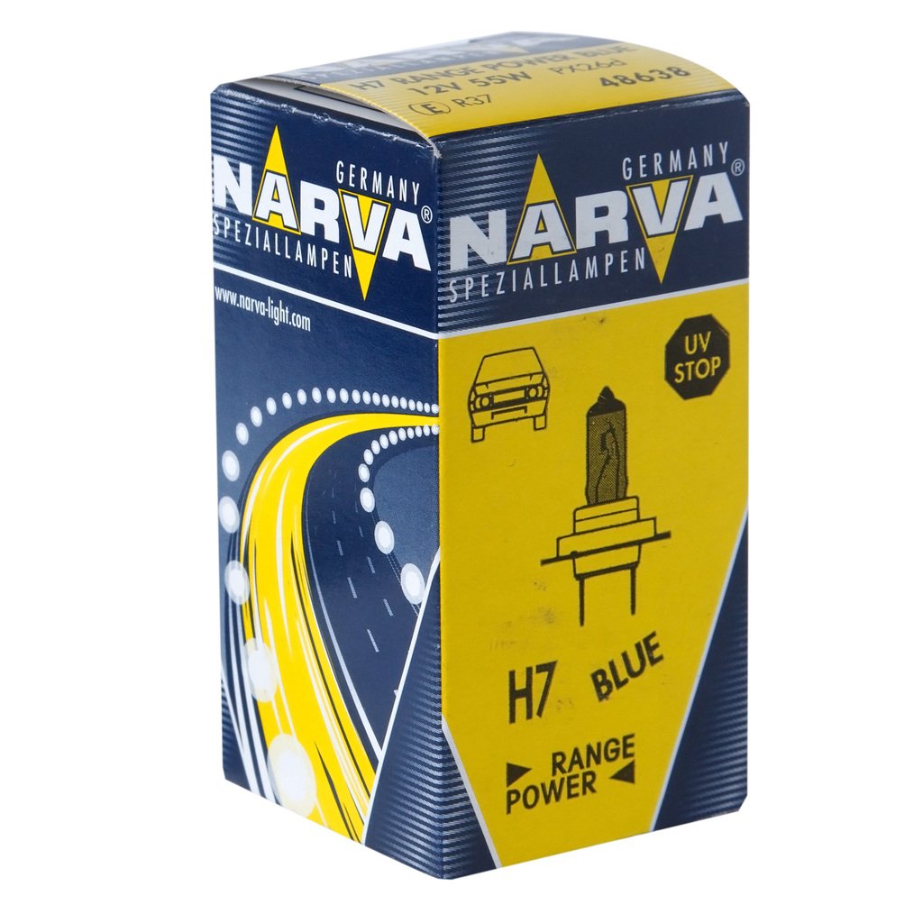 729 р. Лампа 12V H7 55W PX26d +50% Range Power Blue+ NARVA  с доставкой в г. Кемерово