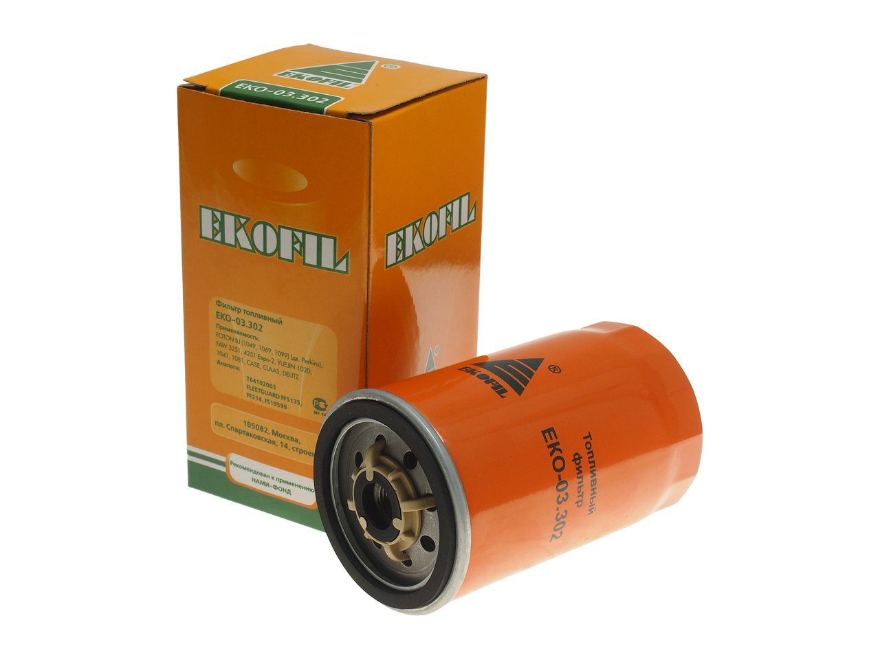 349 р. Фильтр топливный FOTON тонкой очистки (дв.PERKINS) EKOFIL  с доставкой в г. Кемерово