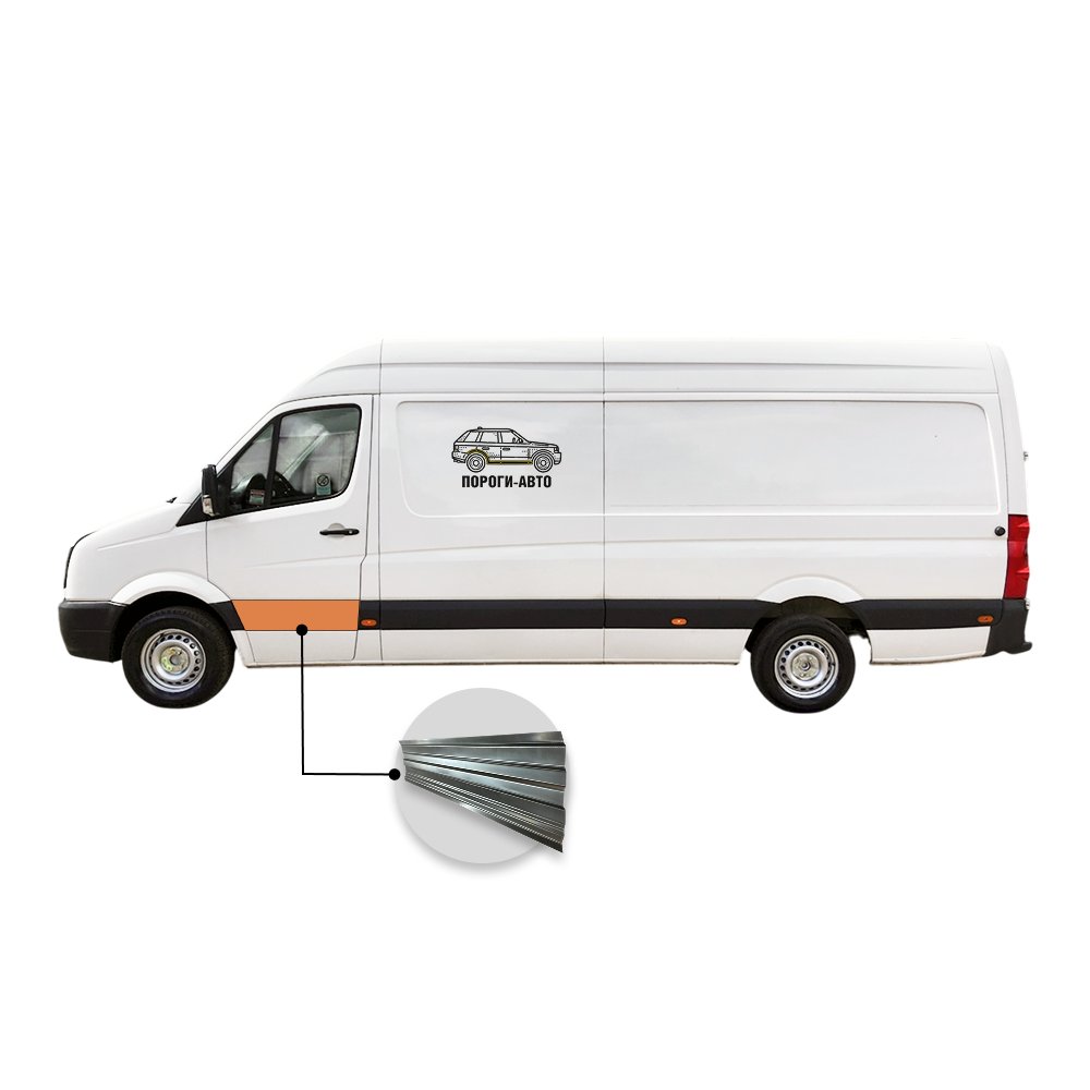 2 269 р. Вставка под молдинг двери водительской Volkswagen Crafter maxi  с доставкой в г. Кемерово