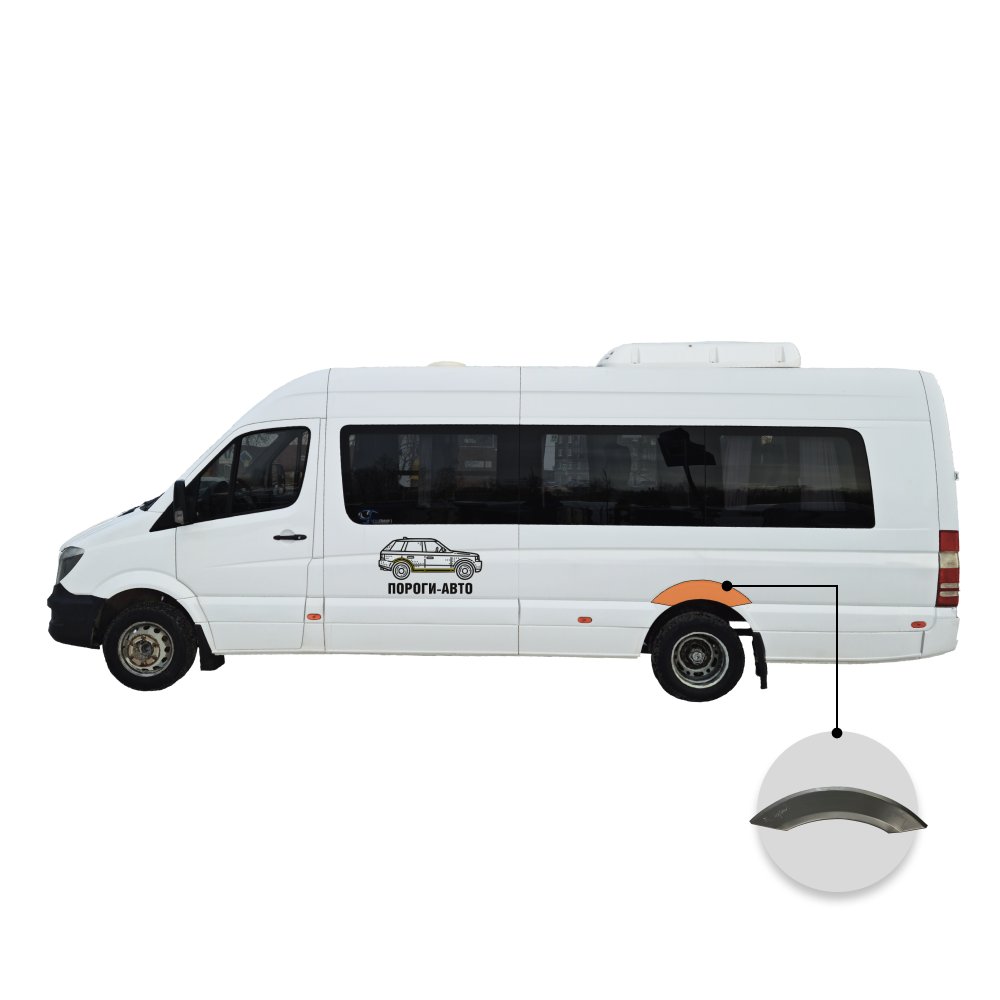 2 199 р. Ремонтная  заднего левого крыла Volkswagen Crafter maxi long  с доставкой в г. Кемерово