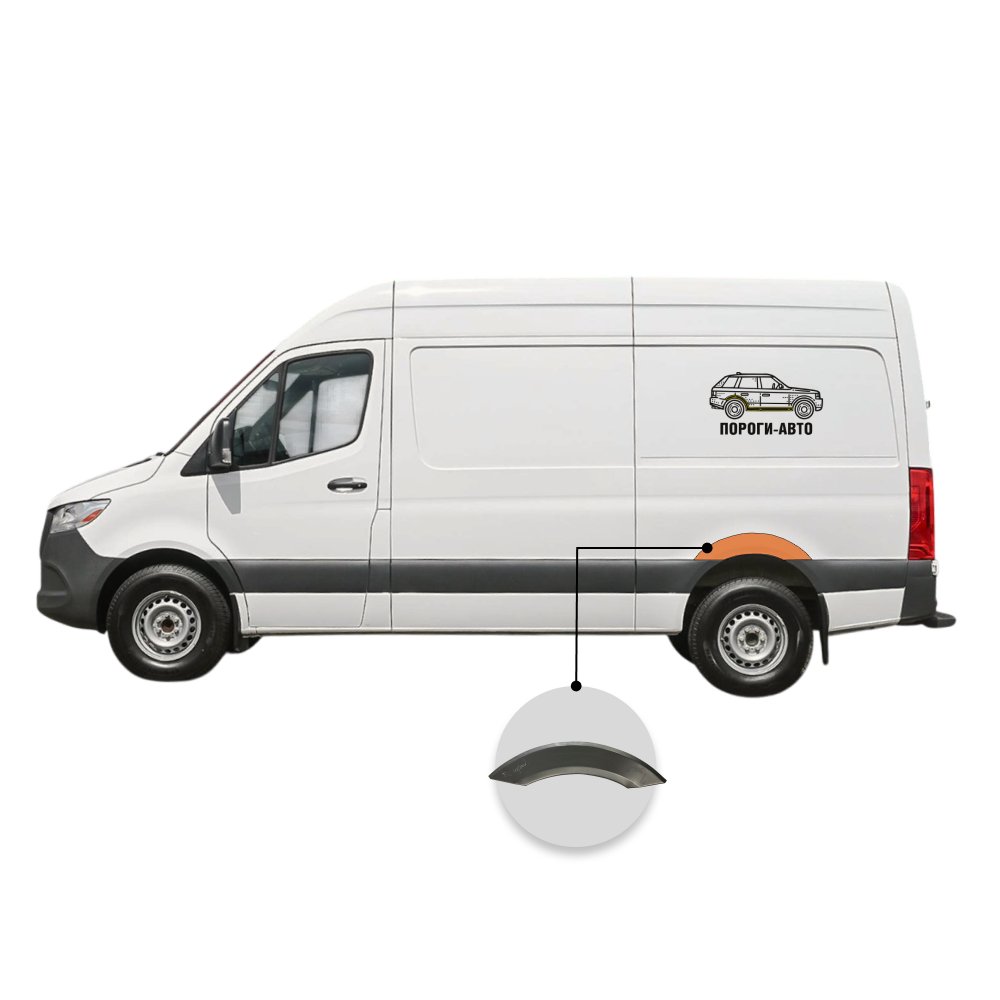 2 199 р. Ремонтная  заднего левого крыла Volkswagen Crafter mini  с доставкой в г. Кемерово