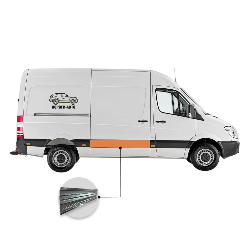 2 799 р. Вставка под молдинг двери откатной Mercedes Sprinter 906 mini  с доставкой в г. Кемерово