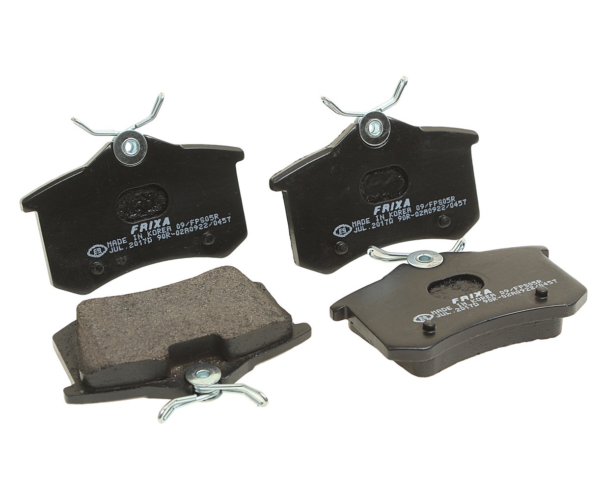 1 199 р. Колодки тормозные VW Golf (95-) AUDI A4 (01-) PEUGEOT 307 (01-) задние (4шт.) FRIXA  с доставкой в г. Кемерово