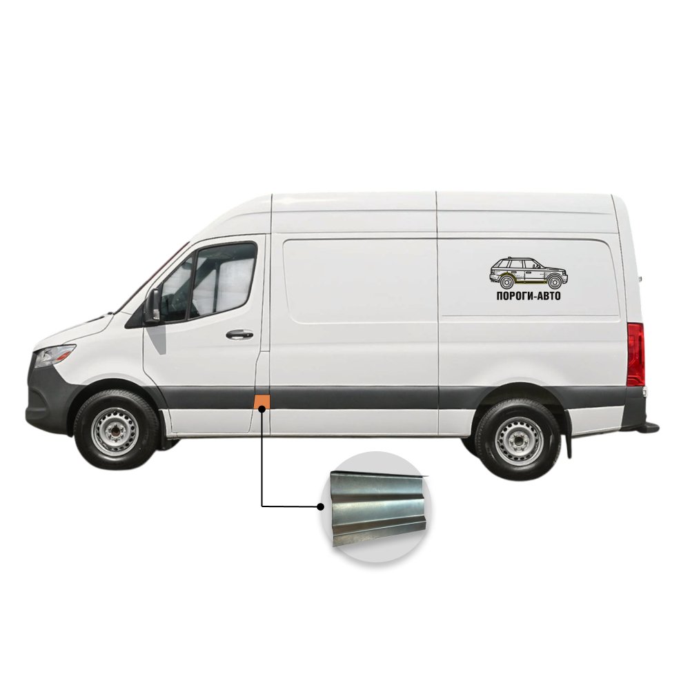 559 р. Вставка под молдинг кармана после водительской двери нижняя Mercedes Sprinter 906 mini  с доставкой в г. Кемерово