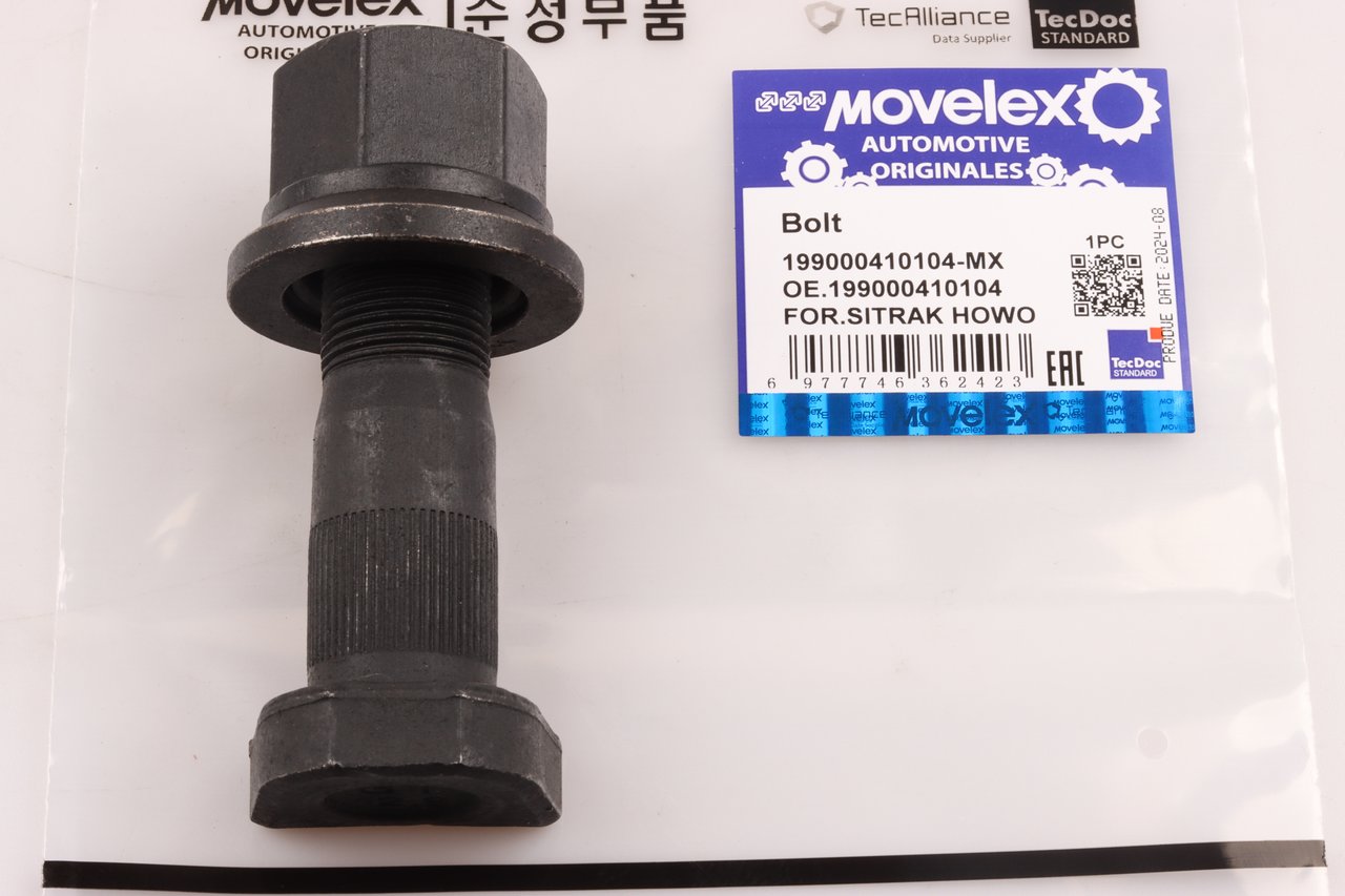 200 р. Шпилька колеса SITRAK HOWO переднего (M22х1.5х100) MOVELEX  с доставкой в г. Кемерово