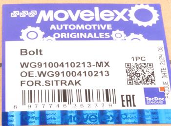 189 р. Шпилька колеса SITRAK C7H переднего (мост VPD71DS) MOVELEX  с доставкой в г. Кемерово. Увеличить фотографию 8